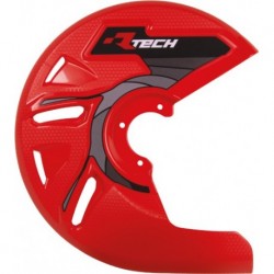 Protection de disque de frein avant Rtech couleur Rouge CRF