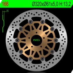 Disque de frein NG BRAKES rond flottant
