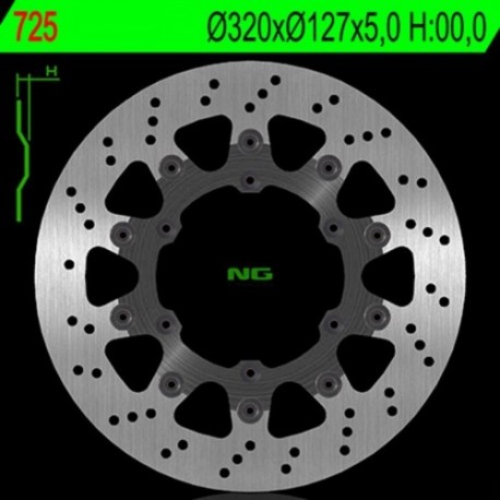 Disque de frein NG BRAKES rond flottant