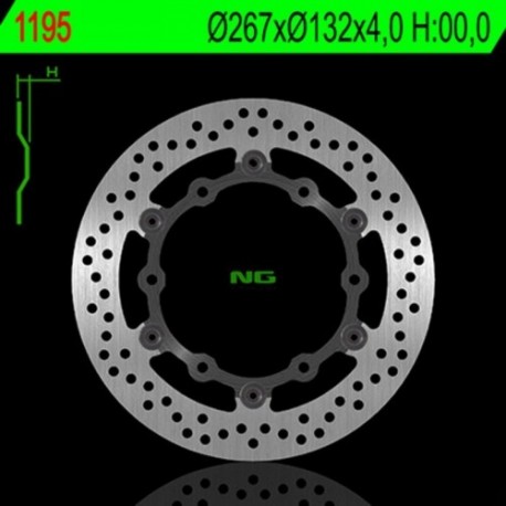 Disque de frein NG BRAKES rond flottant