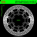 Disque de frein NG BRAKES rond flottant (centre en acier)