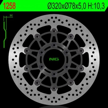 Disque de frein NG BRAKES rond flottant