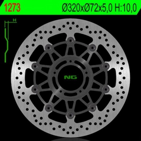 Disque de frein NG BRAKES rond flottant