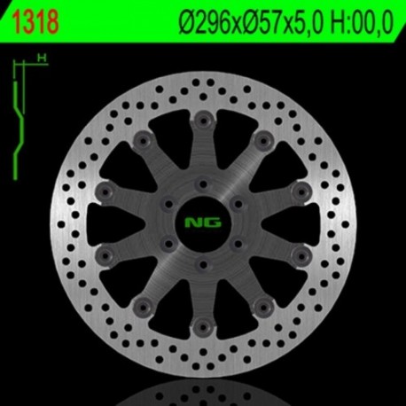 Disque de frein NG BRAKES rond flottant