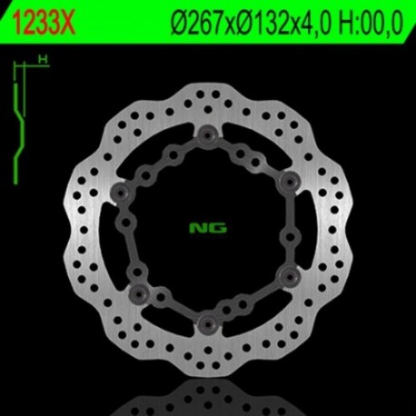 Disque de frein NG BRAKES pétale flottant