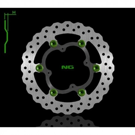 Disque de frein NG BRAKES pétale flottant