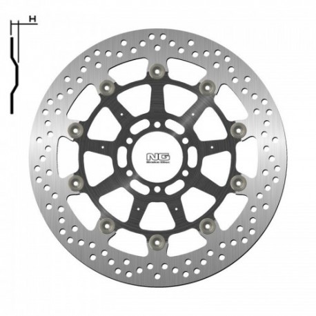 Disque de frein NG BRAKES rond flottant Disque de frein NG BRAKES rond flottant