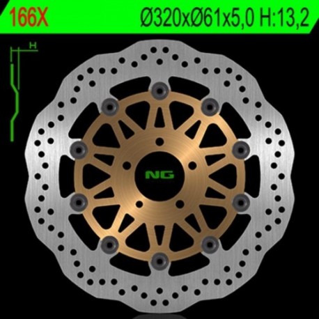 Disque de frein NG BRAKES pétale flottant