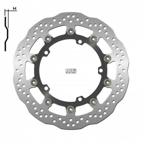 Disque de frein NG BRAKES pétale flottant