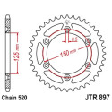 Couronne JT SPROCKETS SX SXF EXC EXCF / TC TE FC FE / MC MCF EC ECF acier 50 dents