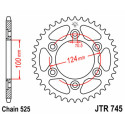 Couronne JT SPROCKETS JTR745 37 dents - pas de 525 acier carbone