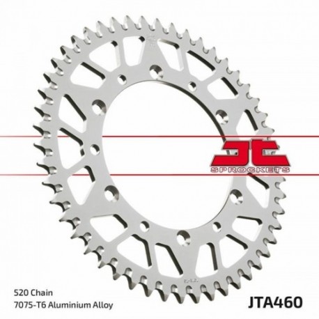 Couronne JT SPROCKETS aluminium ultra-light anti-boue KAWASAKI KX KXF 48 dents Noir