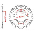 Couronne JT SPROCKETS JTR1219 42 dents - pas de 428 acier carbone C49