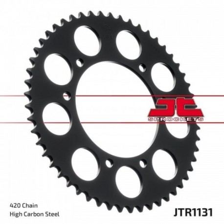 Couronne JT SPROCKETS JTR1131 62 dents - pas de 420 acier carbone C49 Noir