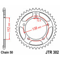 Couronne JT SPROCKETS JTR302 44 dents - pas de 530