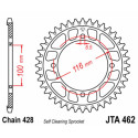 Couronne JT SPROCKETS aluminium ultra-light anti-boue 51 dents KAWASAKI Noir