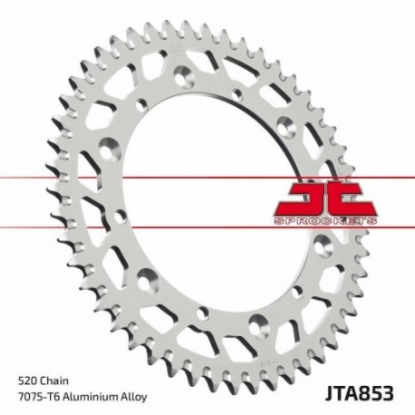 Couronne JT SPROCKETS aluminium ultra-light anti-boue YAMAHA YZ WR avant 1998 44 dents Noir