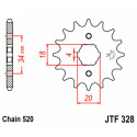 Pignon de transmission JT SPROCKETS JTF328 13 dents - pas de 520