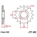 Pignon de transmission JT SPROCKETS JTF402 16 dents - pas de 520 RU