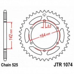 Couronne JT SPROCKETS JTR1074 44 dents - pas de 525