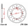 Couronne JT SPROCKETS JTR1204 50 dents - pas de 428