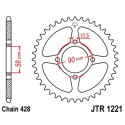 Couronne JT SPROCKETS JTR1221 44 dents - pas de 428 acier carbone C49