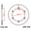 Couronne JT SPROCKETS JTR1791 41 dents - pas de 525 acier carbone C49