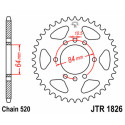 Couronne JT SPROCKETS JTR1826 37 dents - pas de 520 acier carbone C49 Noir