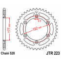 Couronne JT SPROCKETS JTR223 53 dents - pas de 520 acier carbone C49