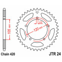 Couronne JT SPROCKETS JTR24 50 dents - pas de 420 acier carbone C49