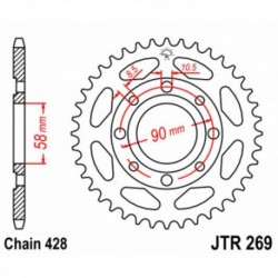 Couronne JT SPROCKETS JTR269 39 dents - pas de 428