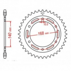 Couronne JT SPROCKETS JTR3 42 dents - pas de 525 acier carbone C49