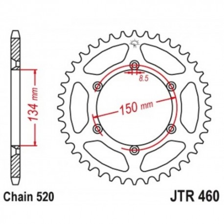 Couronne JT SPROCKETS acier 48 dents