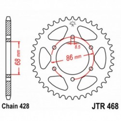 Couronne JT SPROCKETS JTR468 46 dents - pas de 428