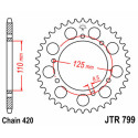 Couronne JT SPROCKETS JTR799 50 dents - pas de 420 acier carbone C49