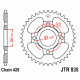 Couronne JT SPROCKETS JTR835 45 dents - pas de 428 acier carbone C49