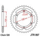 Couronne JT SPROCKETS SX SXF EXC EXCF / TC TE FC FE / MC MCF EC ECF ZBK 45 dents - pas de 520 acier carbone C49 Noir