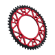 Couronne JT SPROCKETS Bi matière anti-boue HONDA CR CRF Rouge 48 dents