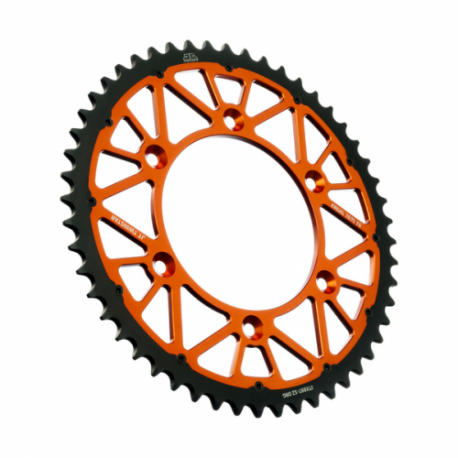 Couronne JT SPROCKETS Bi matière anti-boue SX SXF EXC EXCF / TC TE FC FE / MC MCF EC ECF Orange 41