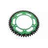 Couronne Bi matière ZF SPROCKETS KX KXF 48 dents Verte