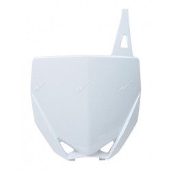 Plaque numéro frontale Rtech blanc Yamaha YZ85