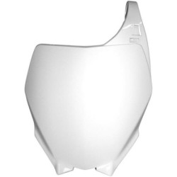 Plaque numéro frontale Rtech blanc Yamaha