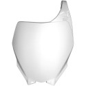 Plaque numéro frontale Rtech blanc Yamaha