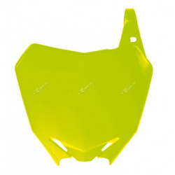 Plaque numéro frontale Rtech jaune fluo Suzuki RM-Z250/450