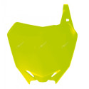 Plaque numéro frontale Rtech jaune fluo Suzuki RM-Z250/450
