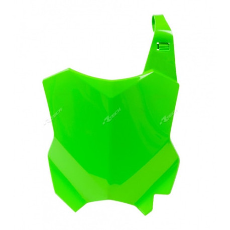 Plaque numéro frontale Rtech vert fluo Kawasaki