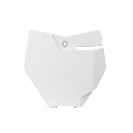 Plaque numéro frontale Rtech blanc KTM