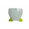 Plaque numéro frontale Rtech blanc/Yellow Husqvarna TC/FC