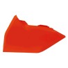 Cache boîte à air gauche Rtech gauche orange fluo KTM