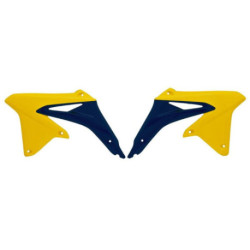 OUIES DE RADIATEUR JAUNES/BLEUES POUR SUZUKI RM-Z450 2008-10